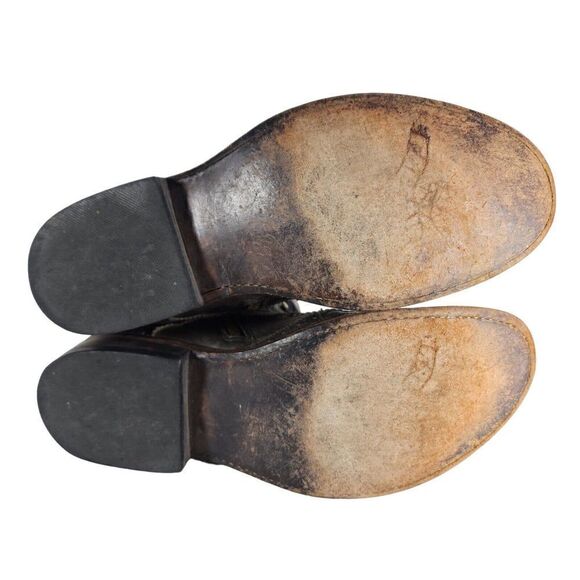 Freebird By Steven Men's BROOM Bradford US9 Brown Leather Distress Combat Boots - Picture 11 of 12